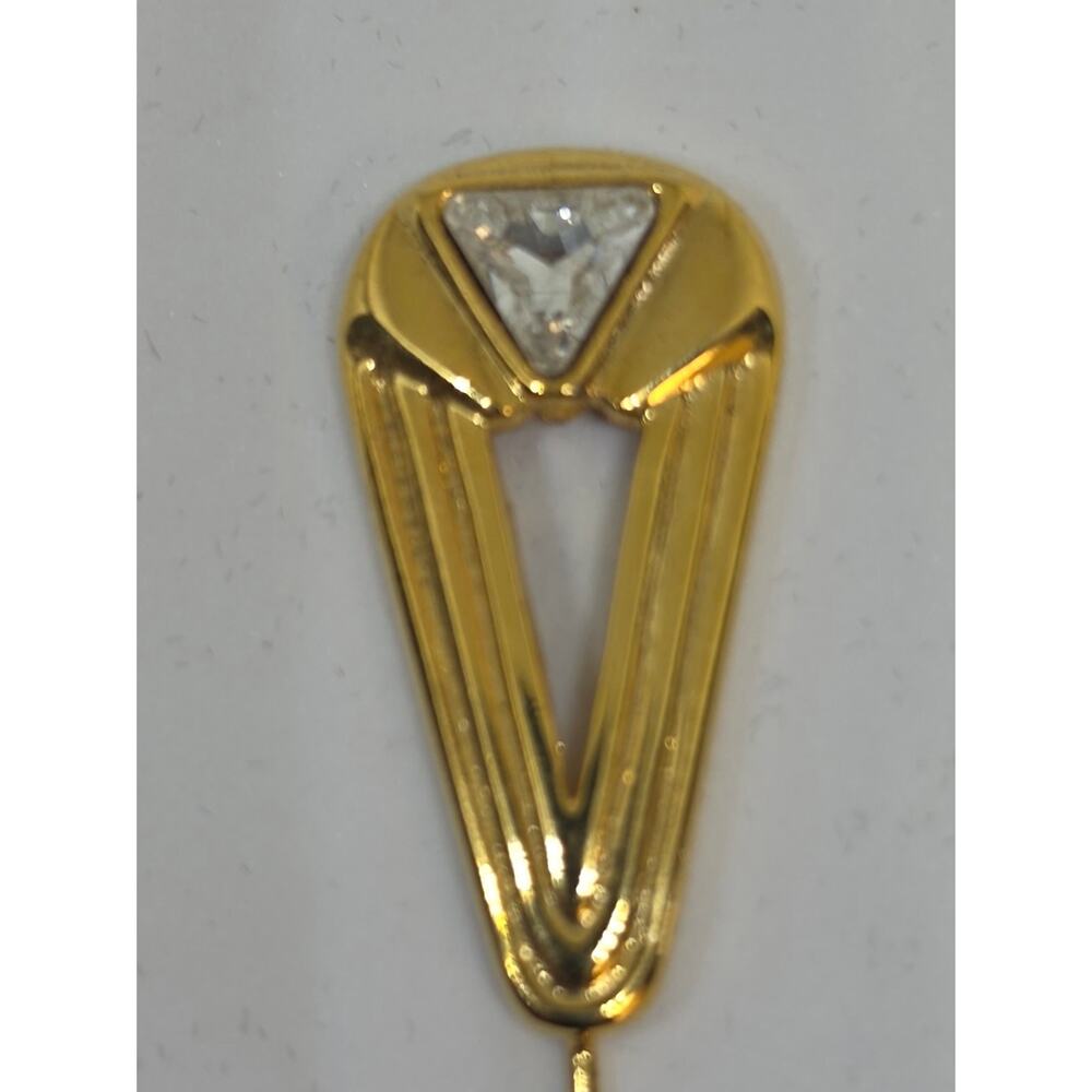 VTG Park Lane Bristol Stick Pin Gold Tone Geometrical Trillion Crystal NEW NOS